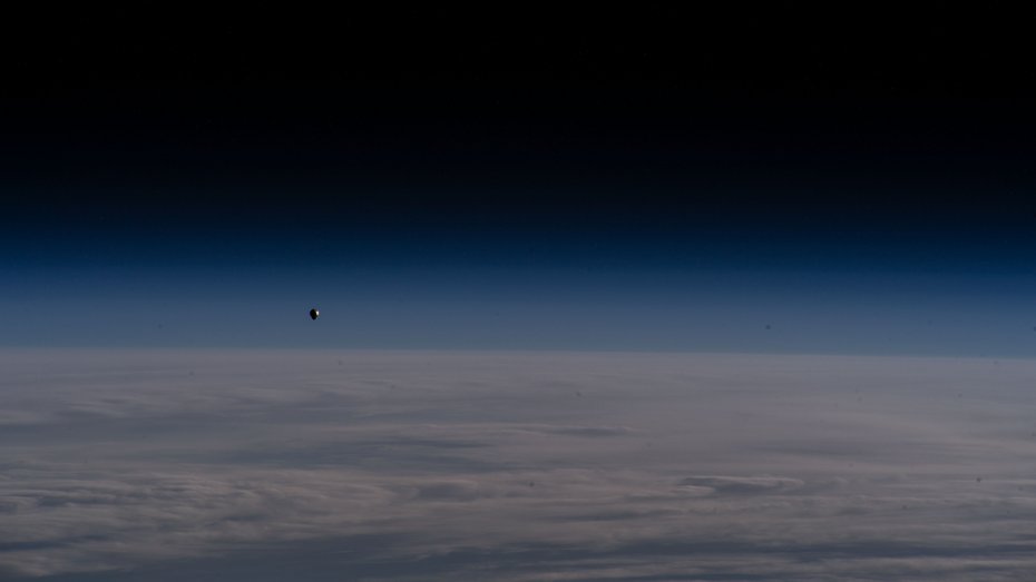 The SpaceX Freedom Dragon crew spacecraft with the Axiom Mission-2 crew aboard is pictured approaching the International Space Station - Go to gallery
